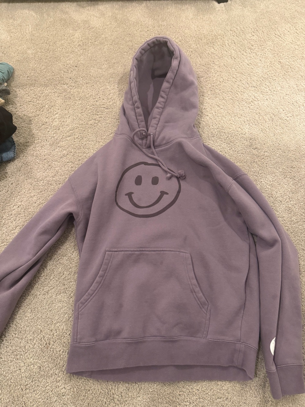Theo Von Lavender Smile Graphic Hoodie